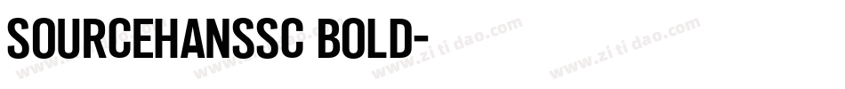 sourcehanssc bold字体转换